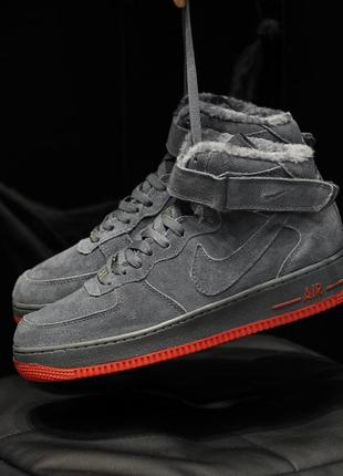 Стильные ядовые кроссовки nike air force high winter