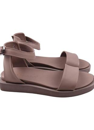 Босоніжки жіночі mario muzi візонові натуральна шкіра, 37