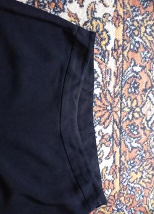 Женские брюки брюки брюки прямого кроя палаццо широкие натуральные вискоза ацетат классические базовые актуальные модные тренд черного цвета новые4 фото