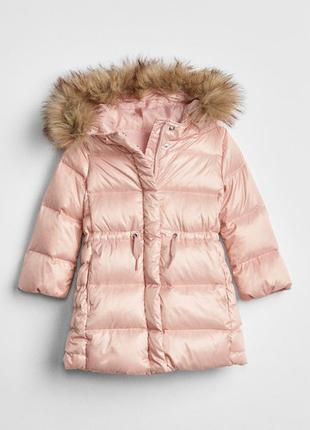 Куртка gap toddler coldcontrol ultra max long puffer из натурального пуха и пера разм.5t