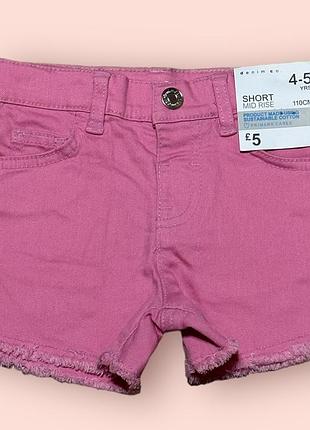Джинсові шорти denim co 4-5 років 110