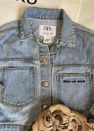 Джинсовий піджачок zara на 2-3рокі