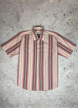 Винтажная рубашка - тенниска hermes paris vintage