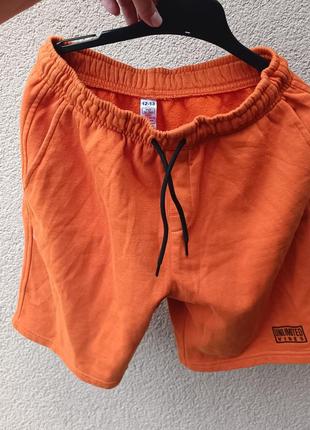 🔥 распродаж 🔥 шорты утепленные оранжевые на 12-13 лет