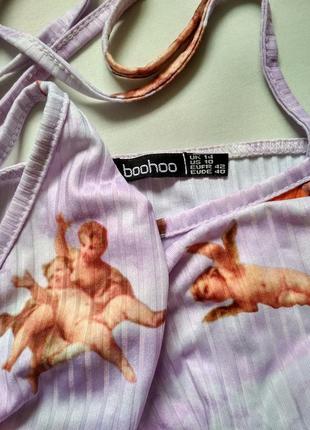 Топ халтер із ангелом від boohoo7 фото