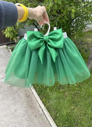 Фатиновая юбка с бантом2 фото