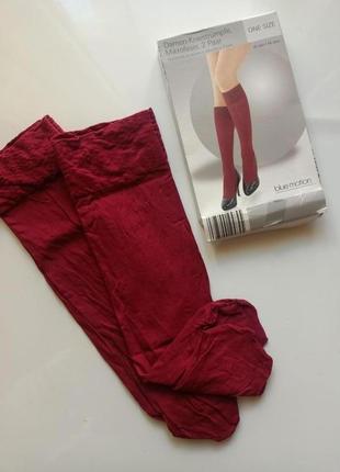 Універсальні гольфи носки капронові 2 шт в упаковці бордовий. женские гольфы 75042 фото