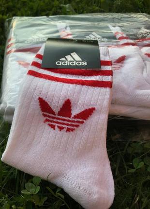 Високі носки adidas білі2 фото