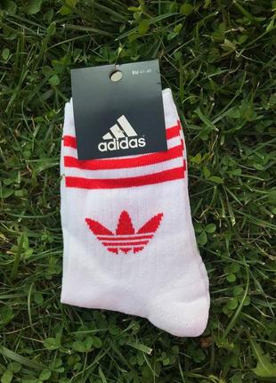 Високі носки adidas білі3 фото