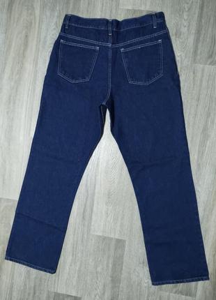 Мужские синие однотонные джинсы / george / штаны / брюки / мужская одежда4 фото