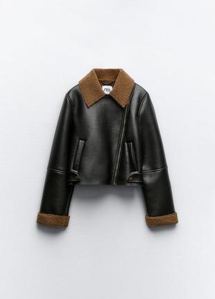 Куртка, дубленка короткая новая коллекция zara2 фото