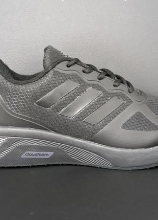 Мужские термо кроссовки adidas черные с белым / мужественные термо кроссовки адедас чёрные с беллим9 фото