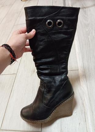 Сапоги сапожки на платформе