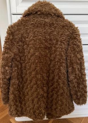 Шубка зі штучного хутра zara teddy coat2 фото