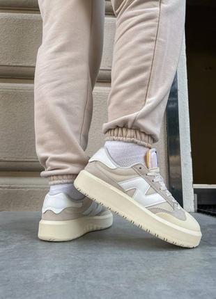new balance ct 302 white cream