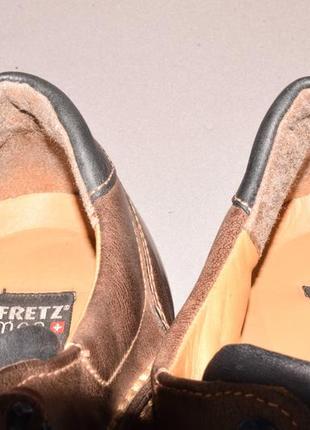 Fretz men горизонтальноx gore-tex туфли мужские кожаные непромокаемые. швейцария. оригинал. 43-44 р./28.5 см.6 фото