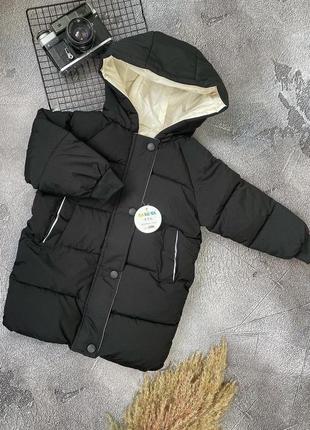 Зимняя куртка удлиненная рост 140 и 150