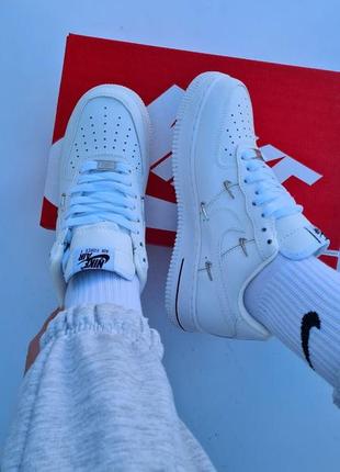 Кожаные кроссовки nike air forсe