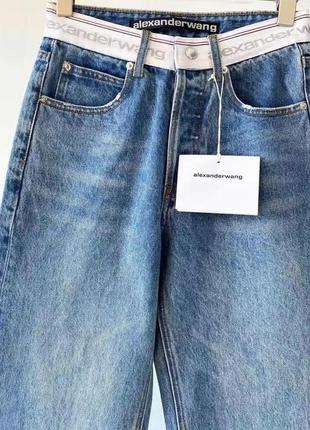 Жіночі джинси alexander wang з білим поясом2 фото