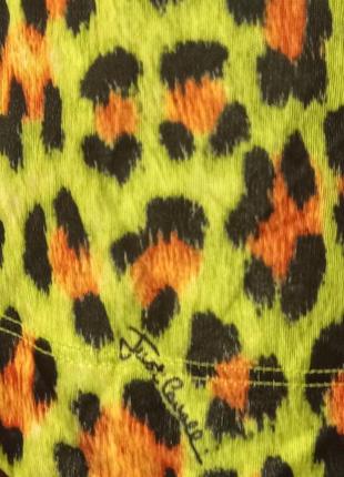 Подписанный винтажный яркий топ блуза just cavalli,s/m, имталия5 фото