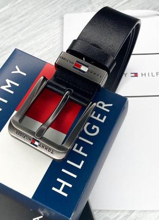 Ремень Tommy hilfiger черный мужской подарочная упаковка подарок мужчине