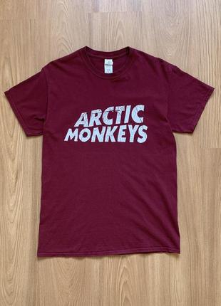 Футболка arctic monkeys spellout wave logo мерч gildan гаражный инди рок пост-панк garage indie rock post-punk m