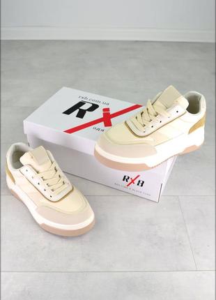 Женские кроссовки high top beige7 фото