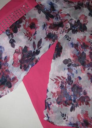 Легкая нарядная блузка с длинным рукавом с вырезами на плечах 20uk colours большой размер5 фото