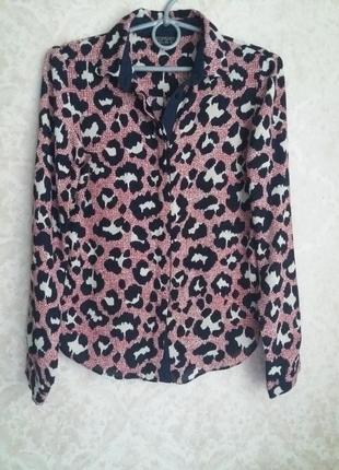 Блуза в леопардовый принт от бренда topshop