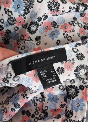 Красивая блуза с цветами от бренда atmosphere4 фото