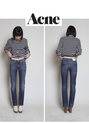 $220 джинсы acne studios jeans storlek hep pure прямой крой классические джинсы базовые1 фото