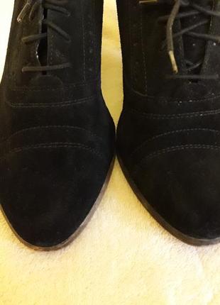 Натуральные замшевые туфли фирмы bata by vera pelle p. 40 стелька 26 см4 фото