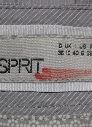 Хлопок100% юбка серая короткая котоновая 10uk esprit км1793 с двумя удобными карманами по бокам7 фото