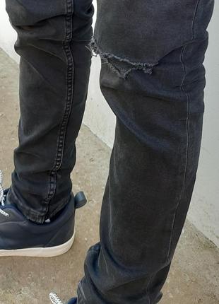 Стильные рваные джинсы zara skinny stretch с потертостями состояние новых!4 фото