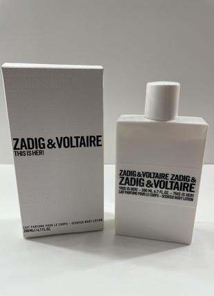 Zadig & voltaire this is her - парфюмированный лосьон, крем для тела