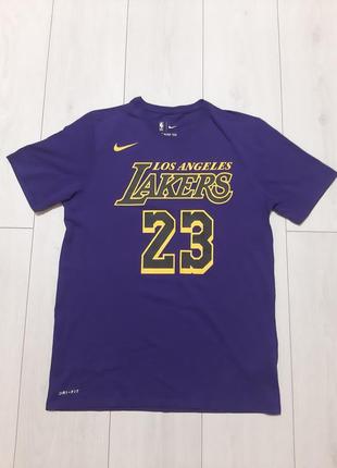 Футболка фиолетовая lebron james no23 los angeles lakers nba