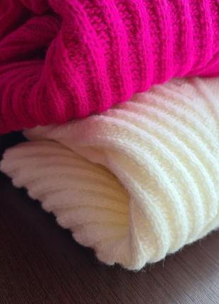 Распродажа❗️укороченный свитер с широким рукавом и горловиной в цвете фуксия ⚜️премиум укороченный свитер туречки5 фото