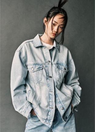 Джинсовка джинсова куртка zara