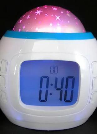 Годинник, будильник, зоряний проектор music and starry sky calendar2 фото