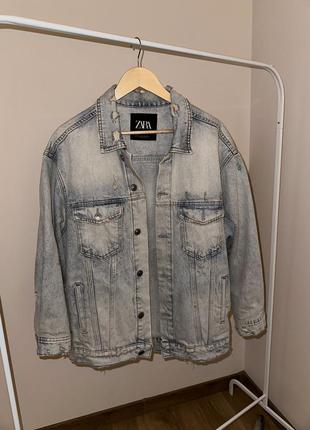 Джинсовка джинсовая куртка zara