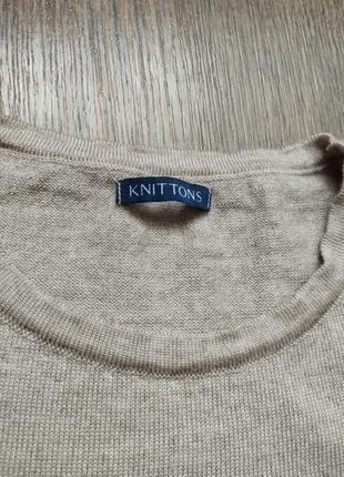 Стильный шерстяной джемпер knittons4 фото