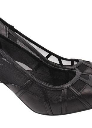 Туфли женские из натуральной кожи, на шпильке, цвет черный, djovannia, 37