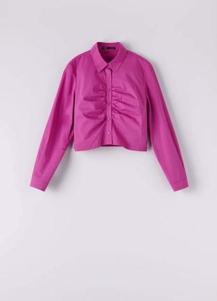 Блуза сорочка пурпурова3 фото