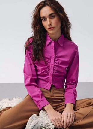 Блуза сорочка пурпурова