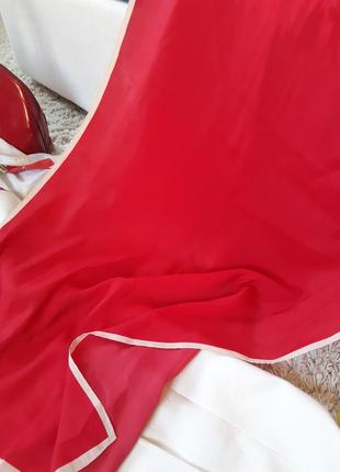 Шикарный большой красный шарф/палантин, armin frend8 фото