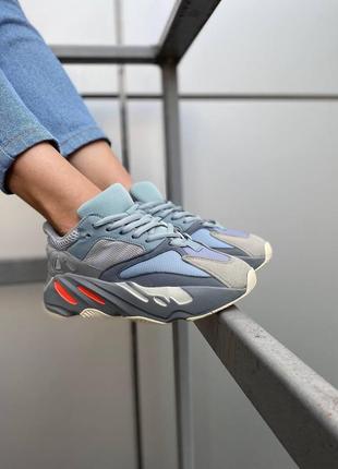 Мужские кроссовки  adidas yeezy boost 700 blue2 фото