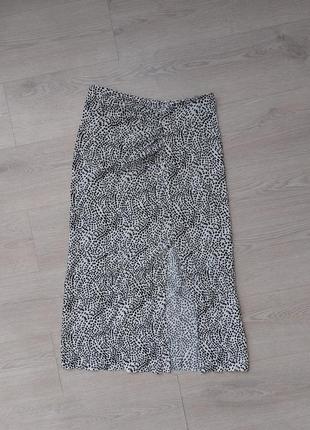 Новая юбка из вискозы миди длины, размер 12