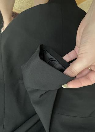Классический женский пиджак черный5 фото