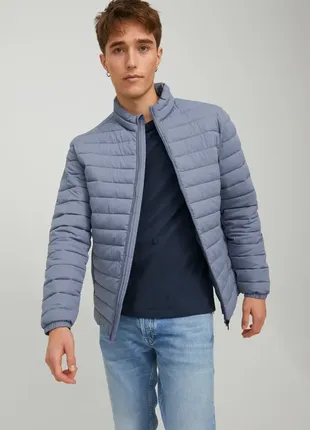 Куртка jack&jones recycle puffer blue