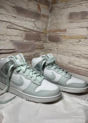 Nike dunk high se mint plaid
